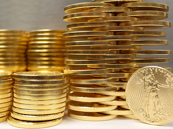 gold gains from volatile trading day